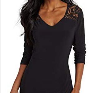 NWT! Maurice’s Black Dress w/ Lace & Tulip Hem